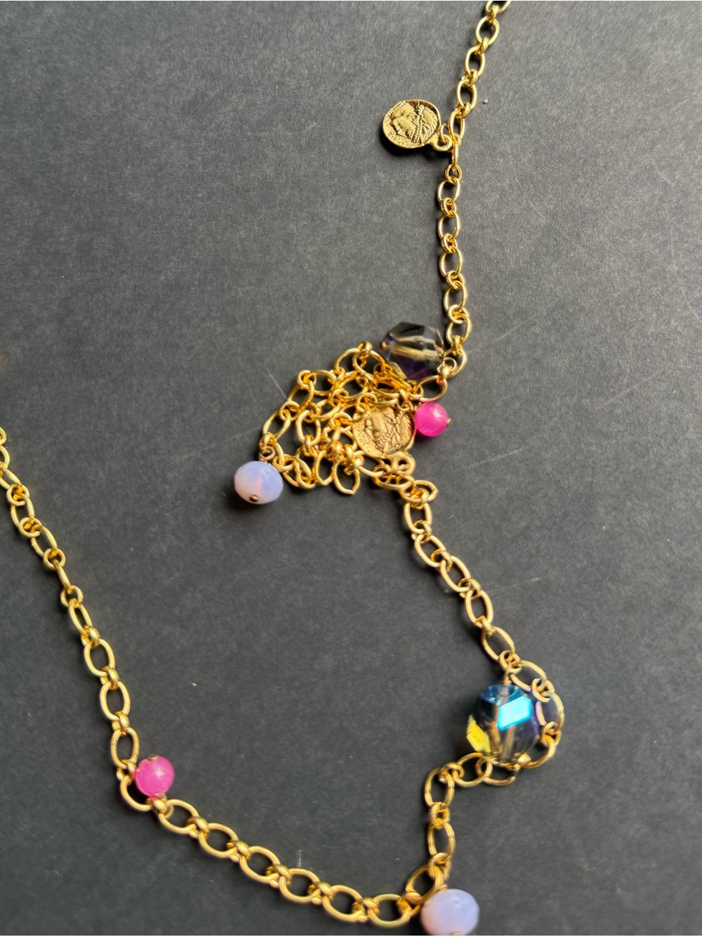 Gemstoned beaded necklace - Picture 5 of 7